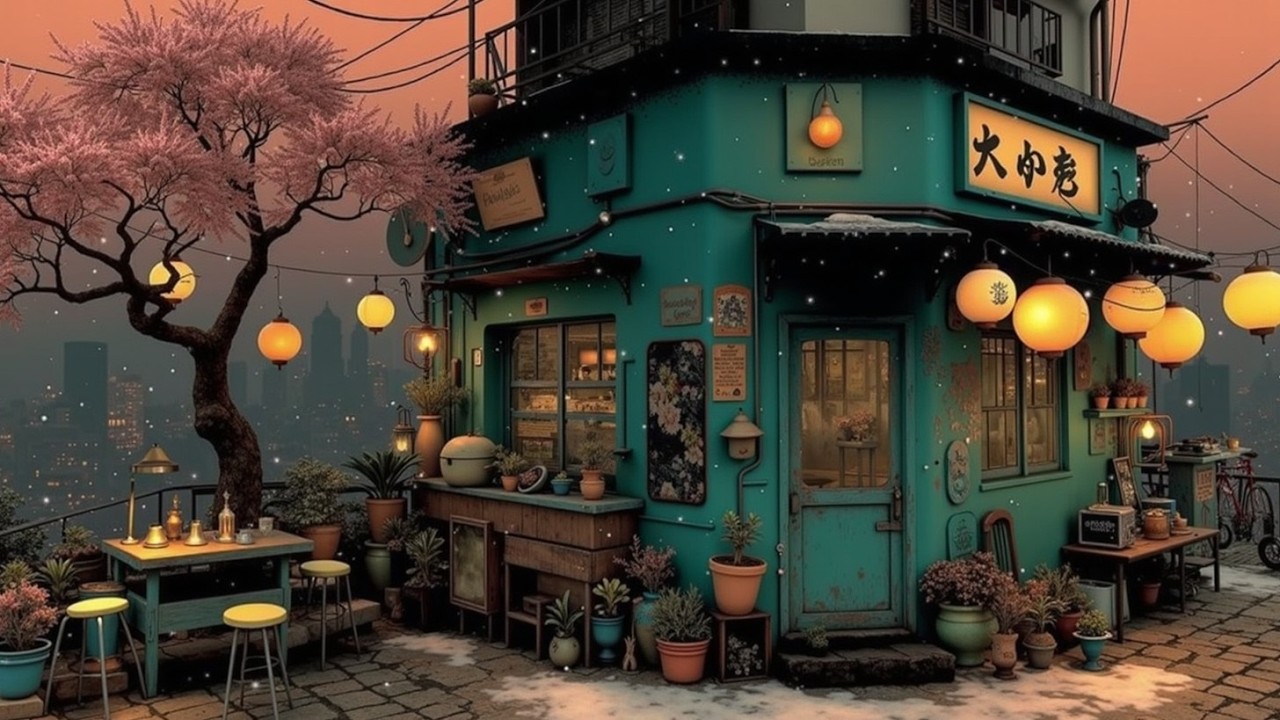 Японские Lofi Биты 🏮 Городская Lofi Музыка для Учебы и Релаксации