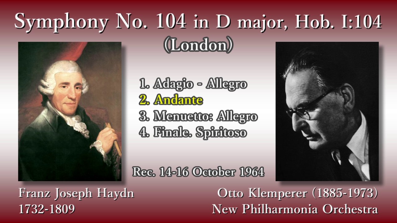 Haydn: Symphony No. 104 (London), Karajan & VPO (1959) ハイドン