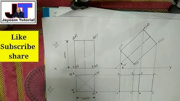 Projection of solids ( Lecture-5 ) square prism || single angle projection ||  in hindi