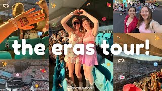 eras tour vlog! making bracelets, getting ready, merch + concert clips!