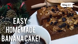 Easy Homemade Banana Cake/Banana Loaf Recipe