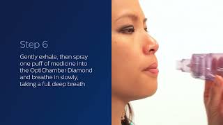 How to use the Philips Respironics OptiChamber Diamond