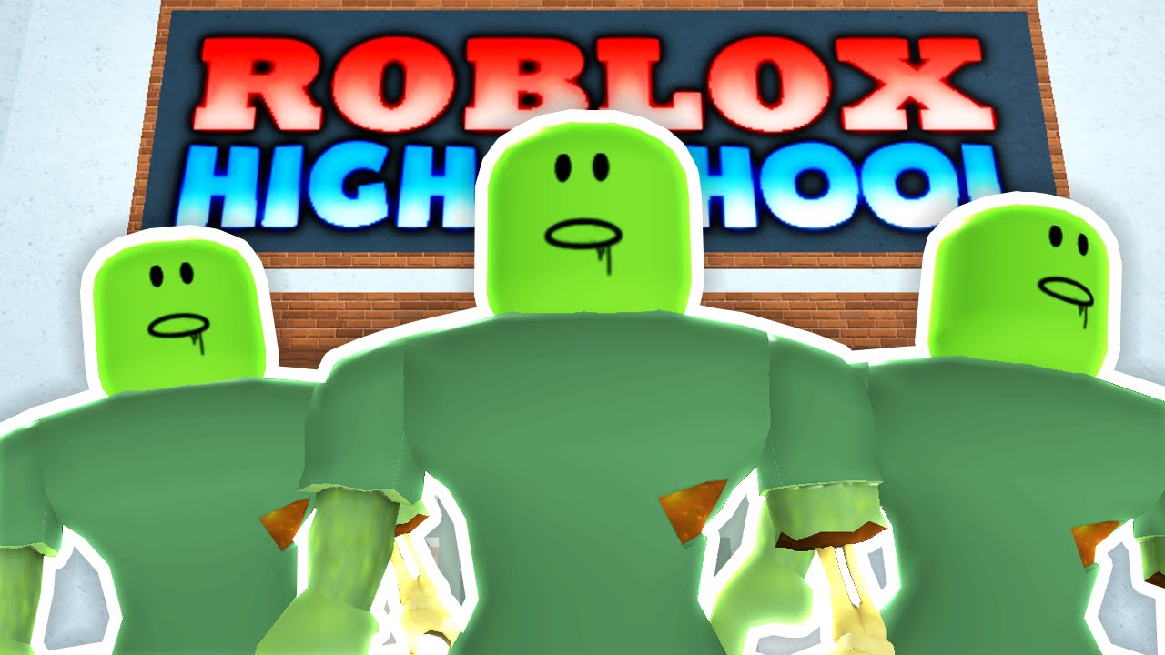 Zombies At Roblox High School Youtube - roblox zombie high school