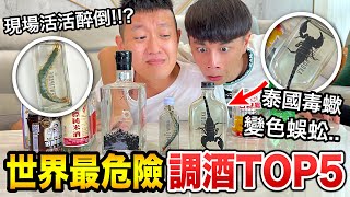 【牛排】世界最危險調酒TOP5！現場活活醉倒!!?『泰國毒蠍、變色蜈蚣通通來！』@ruge1222@linge1218 @xiaogu1146