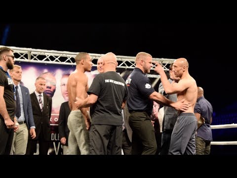 DRAMA! ABRAHAM FAILS WEIGHT SPLIT BY SECURITY- CHRIS EUBANK JR v ARTHUR ABRAHAM -WEIGH IN & FACE OFF