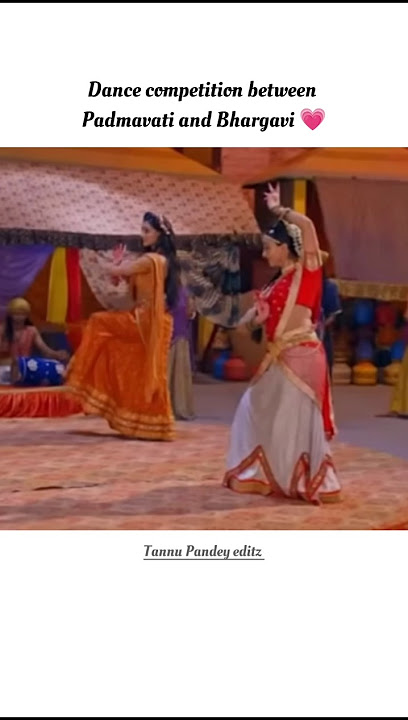 Dance competition between padmavati and Bhargavi 💗#harekrishna #radha #shortsfeed #shiv #shorts_