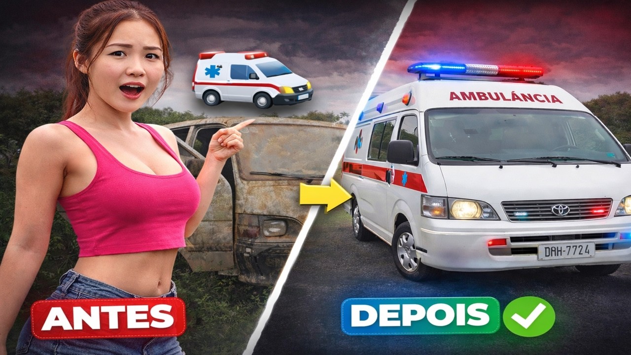 Restauração Surpreendente: De Abandonada a Ambulância 🚑