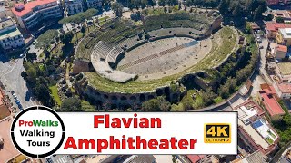 Roman Amphitheater in Pozzuoli, Italy - Walking Tour - 4K