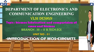 Bicmos fabrication and comparison of  cmos and bicmos | VLSI DESIGN | ECE | Online Education | DBS