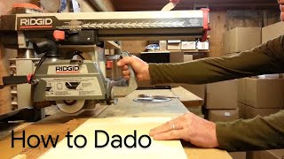 How to Dado on the RAS Radial Arm Saw