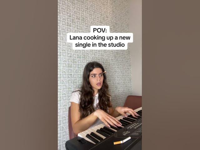 POV: how lana writes music #lanadelrey #sketchcomedy