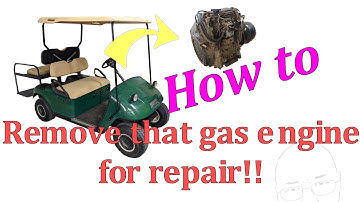 EZGO TXT 295cc Robin Engine Removal (EH-29C)