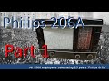 Philips 206a  1940 sympathetic restoration part 1