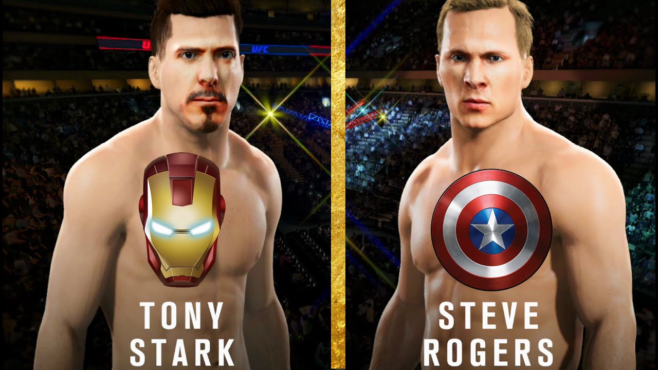 Tony Stark Iron Man Vs Steve Rogers Captain America Ea Ufc 2 Youtube