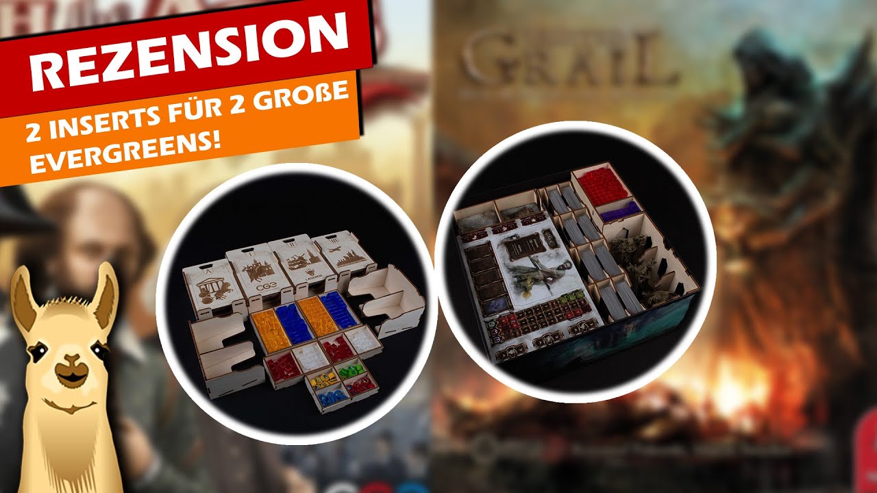 ► Tainted Grail & Through the Ages - LaserOx Inserts / Rezension / Brettspiel