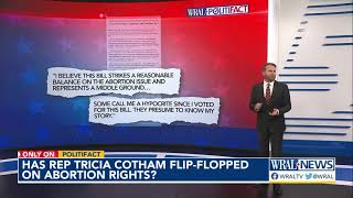 Did Tricia Cotham flip-flop on abortion?
