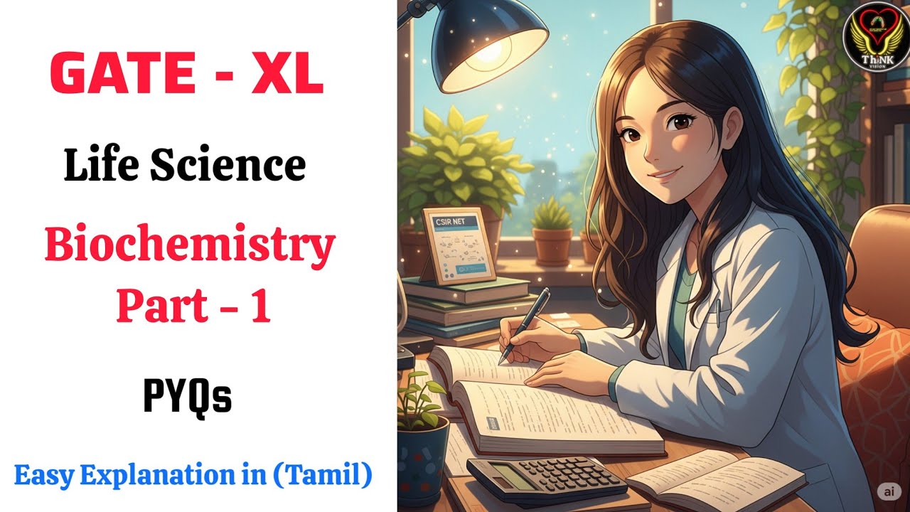 Biochemistry XL-Q Part - 1 | GATE PYQs | Tamil | ThiNK Biology | Subha B 縮圖