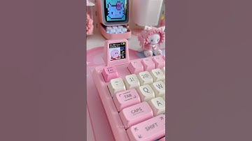 pink RT100 keyboard 🎀📺 #keyboard #kawaii #pink #aesthetic #shorts #cute