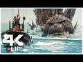 Godzilla Attacks Millitary Ship Scene | GODZILLA MINUS ONE (NEW 2023) Movie CLIP 4K