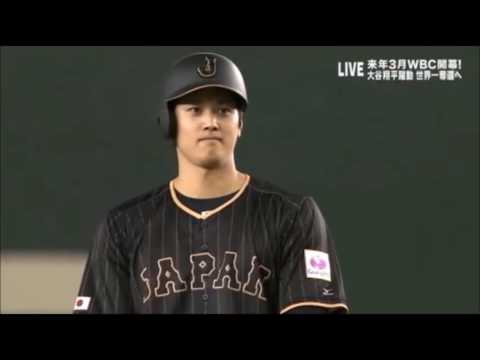 2016/11/13　怪物！代打 大谷の打球は東京ドームの天井の隙間に入る　侍ジャパン強化試合 日本vsオランダ