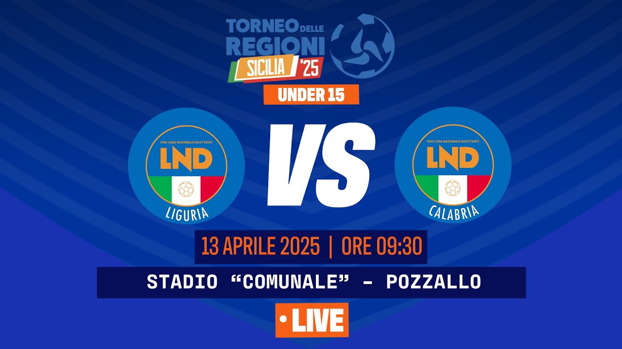 TDR 2025 - Under 15 | Liguria - Calabria
