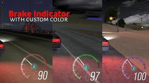 GTA SA Android: Update Forza Horizon Speedometer | Brake Indicator - Plugin Mod