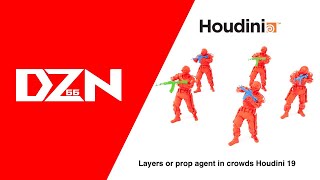 Layers or props agent in a crowd Houdini 19