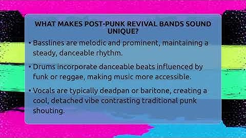 What Makes Post-Punk Revival Bands Sound Unique? - Alt Scene Guru