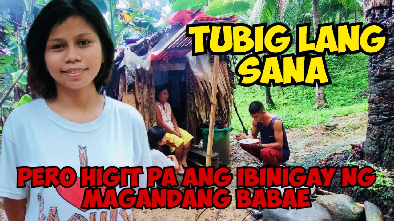 PULUBI PRANK SA ISANG MAGANDANG BABAE NAGLALABA SA BUNDOK PINAKAIN NIYA AKO AT PINAINUM