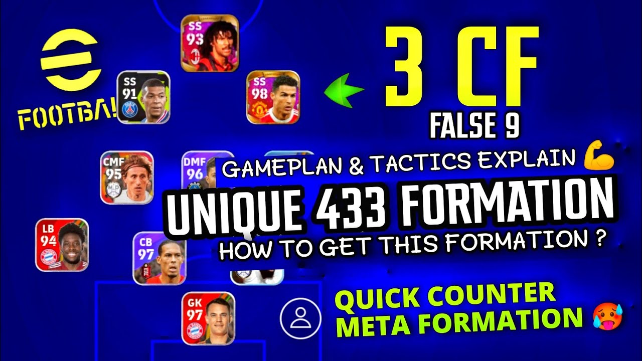 UNIQUE 433 (3CF) FORMATION BEST FOR QUICK COUNTER 💪🔥| NEW UNIQUE META ...