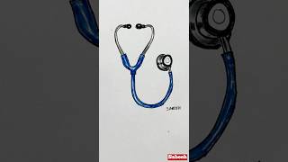 EASY Stethoscope Drawing for Beginners 🩺 How to Draw #art #shorts #viral #medical #doctor #drawing