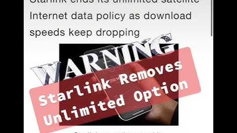Starlink Elon Musk (Twitter) Removes Unlimited Option #answorld4u #answorld