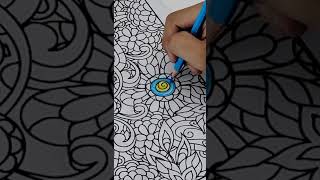 Relaxing Mandala Coloring for Adults #adultcoloring #shortvideo