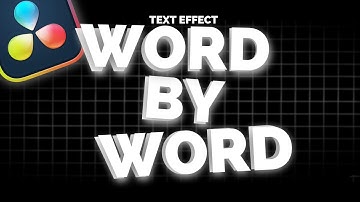 How To Make Subtitles In Davinci Resolve One Word By One | Word By Word Text Effect Davinci Resolve