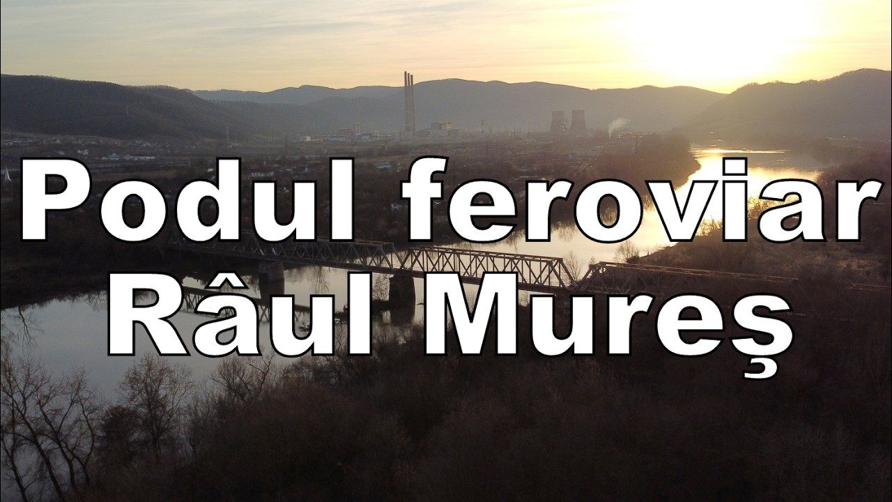 Marele pod feroviar peste Mureș, construit în anii '40