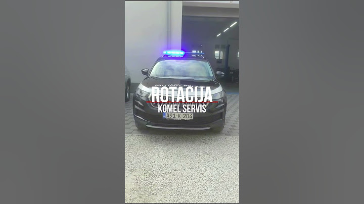 Ugradnja rotacija na vozila vojne policije - KOMEL Vogosca