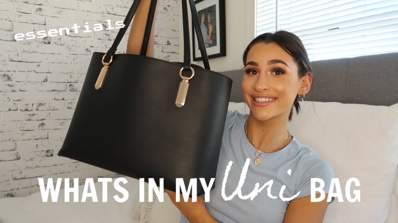 what's in my uni bag ft. lv neverfull 📚