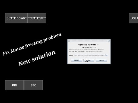 Solution of freeze mouse problem while installing optifine / pujav launcher