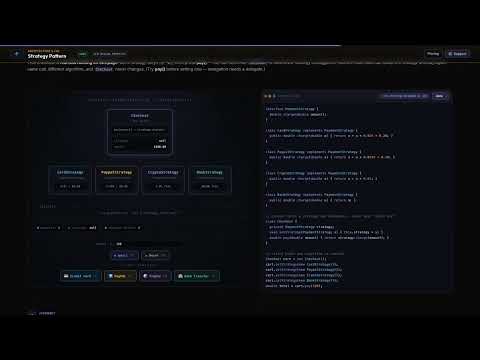Master the Strategy Design Pattern with Animation (Java)