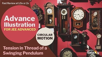 Adv Illustrations – Tension in Thread of a Swinging Pendulum | Circular Motion #21 for JEE Adv