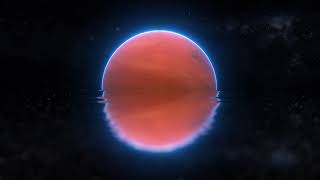 4K Abstract Mars Reflection on Dark Sea Seamless Loop