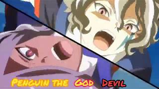 PENGUIN THE GOD AND DEVIL D'HAIZAKI ET D'HIROTO INAZUMA ELEVEN ORION