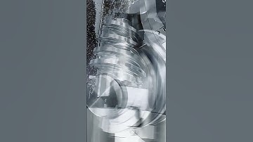 Satisfying Machining spiral part on a cnc lathe #cnc #cncmachining #cnclathe #cncturning #turning