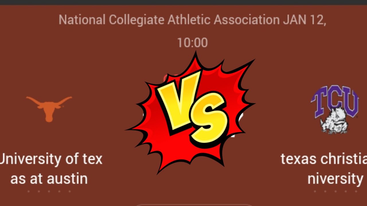 Texas vs TCU Live Scoreboard US NCAA MEN'S BASKETBALL YouTube