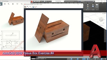 AutoCAD 2019 3D Modeling Tissue Box Tutorial Graphic Design Software