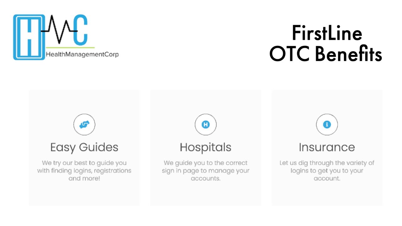 FirstLine OvertheCounter (OTC) Benefit YouTube