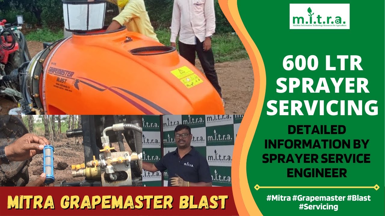 MITRA Grapemaster Blast - Service Video | Full information of Servicing of Sprayer Machine