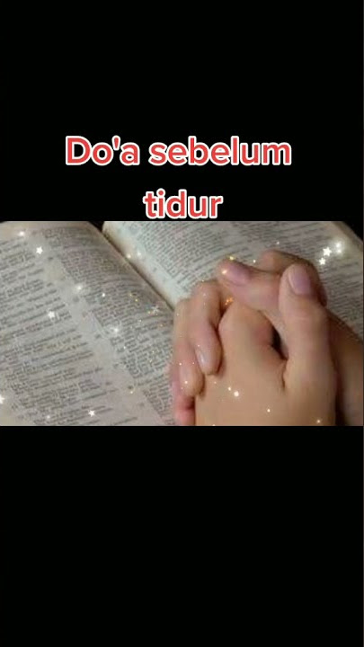 Doa sebelum tidur