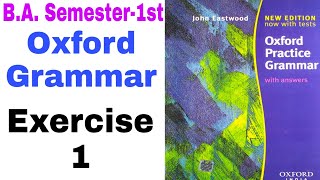 'Oxford Practice Grammar' Excercise 1st by 'English Family87' | Oxford Grammar by John Eastwood