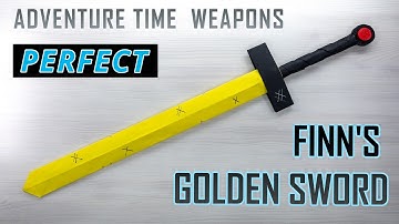 Crafting FINN’S SWORD With Paper – PERFECT Results! Finn’s Golden Sword From ADVENTURE TIME.